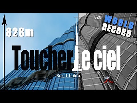 Alain Robert climbs a tallest building - Burj Khalifa Dubaï