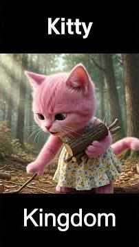 Can Kitty Survive a Tiger Attack? KittyKingdom #BraveKitten #KittenVsTiger #Animation #ViralShorts