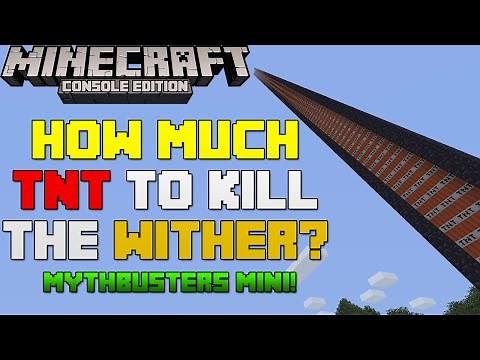 Minecraft Mythbusters MINI: Can TNT Kill the Wither? | [Xbox & Playstation]