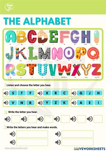 The Alphabet online exercise for Elemental