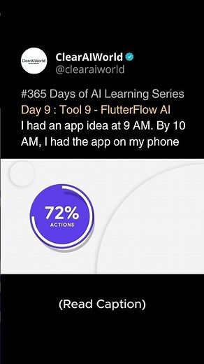Day 9: FlutterFlow AI – Your app idea, built in minutes. #ai