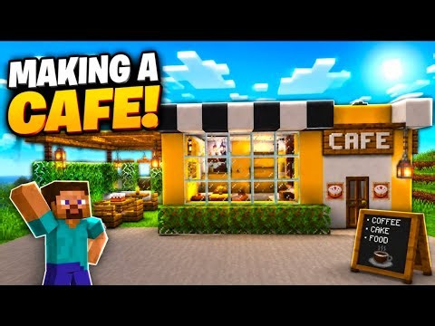 😱 I Built a Beautiful Cafe in Minecraft! ☕# Minecraft #viralvideo