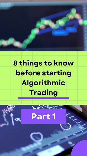  Embarking on an algorithmic trading journey? Here are 8 crucial insights to kickstart your adventure into quantitative finance! 1️⃣ Quantitative vs. Qualitative Analysis 2️⃣ Data Access 3️⃣ Charting Platforms 4️⃣ Programming ✨Watch the main video: https://bit.ly/3Ufxg95 Stay tuned for Part 2!  #AlgorithmicTrading #FinanceJourney #QuantitativeAnalysis #TradingTips #LearnToTradeSmart | QuantInsti | Facebook