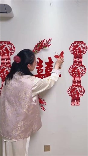 Beautiful Chinese Wedding Room Decor ❤️ DIY Setup Ideas #Shorts#viralvideo
