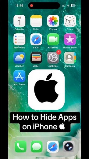 How to Hide Apps on iPhone 📱 #apple #iphone #tricks