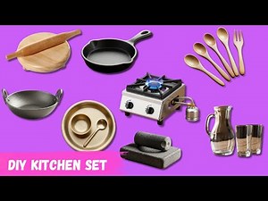 12 Cute DIY Kitchen Set | Miniature kitchen set