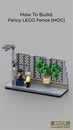 How to build a Fancy LEGO Street Fence (MOC)