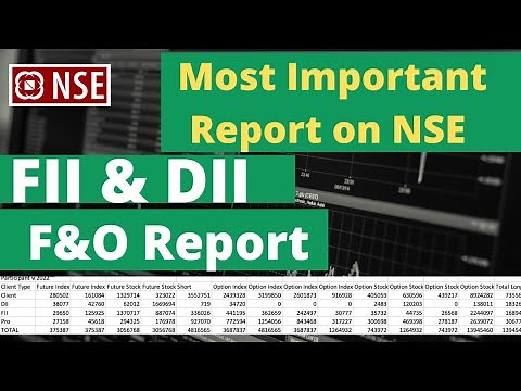 FII & DII activity in F&O || NSE Reports || FII DII participant wise OI data