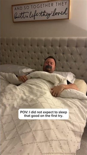 Trying mouth taping for the first time 😴✨