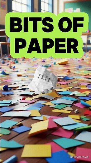 Bits of Paper | Nursery Rhyme | Poem | #kidslearning #rhymes