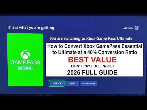 How to Convert Xbox GamePass Core/Essential to GamePass Ultimate At A 2:1 Ratio BEST VALUE 2026