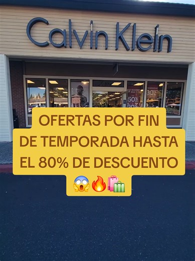 CALVIN KLEIN : tiene ofertas en ropa para hombres por el fin de temporada hasta von un 80% de descuento 😱🔥🛍️ #calvinklein #calvin #hombres #outletshopping #ofertas