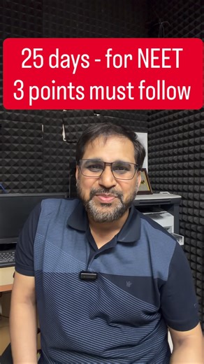 Last 25 Days for NEET 2026 – Follow These 3 Rules or Regret Later 😱 #tarunsir #ytshorts #neet2026