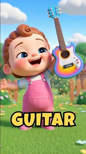 Musical Instruments Song | Cartoon for Kids | Nursery Rhymes & Kids Songs #shorts #baby #cartoon