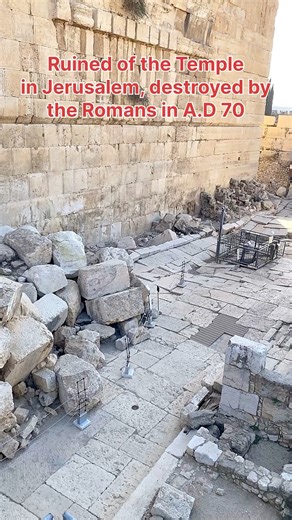 The destruction of the Temple in A.D. 70. Knock down by the Romans… | Visit Israel From Your Home