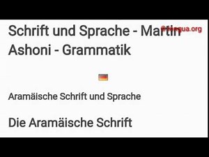 Aramäisch, Assyisch lernen - Learn Aramaic, Assyrian - Schrift, Alphabet - longua.org