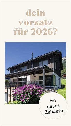 Dein Hausbau-Vorsatz für 2026? Grund kaufen, Haus planen, Finanzierung aufstellen? Was immer du auch geplant hast, wir helfen dir gerne deinen Vorsatz umzusetzen. Jetzt Beratungsgespräch vereinbaren! . . . #griffner #hausbau #vorsatz2026 | Griffnerhaus
