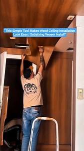 “Professional Wood Veneer Installation Using a Simple Hand Tool”