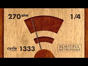 270 BPM 1/4 Wood Metronome HD