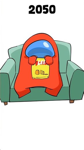 Chips in 2050 Be Like | Crewmate Animation #amongus #cartoon #skills