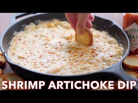 How To Make Tasty Shrimp Artichoke Dip - Best Game Day Appetizer