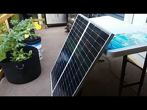 TESTING MY $84 100 Watt SOLAR PANELS WITH THE GOAL ZERO YETI 1000 SOLAR GENERATOR. GREAT RESULTS..