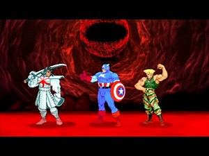 Marvel VS Capcom 2 - Silver Samurai/Captain America/Guile - Expert Difficulty Playthrough