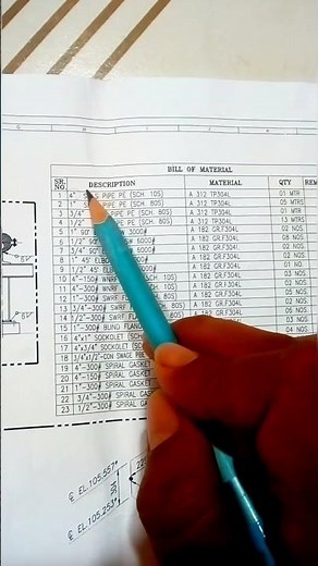 SMLS ?, SCH ?, A312 TP304L ?, Short form of piping material.