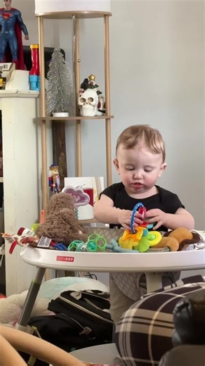 it’s literally the most simple things. watching your baby in their own little world 🥺 @Dylan Anderson