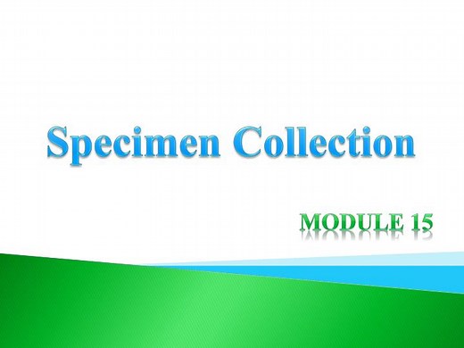 Specimen Collection - SlideServe