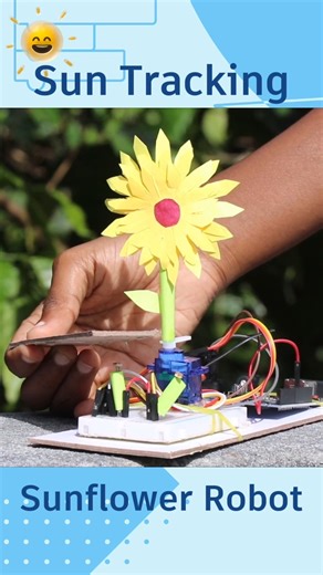 2.4K views | ROBO HUB used Tinkercad circuits to plan out the electronics for this flower that tracks the sun and keeps its face toward the direction of the sun! https://www.tinkercad.com/projects/How-to-Make-Sun-Tracking-Sunflower-Robot-Using-Ard #ArduinoProjects #TinkercadCircuits #MadeWithTInkercad | Tinkercad | Facebook