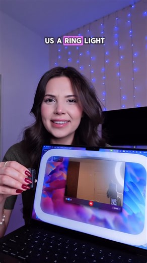 Romina Gafur on Instagram: "How to get a ringlight on MacBook! #apple #macbook #ringlight"