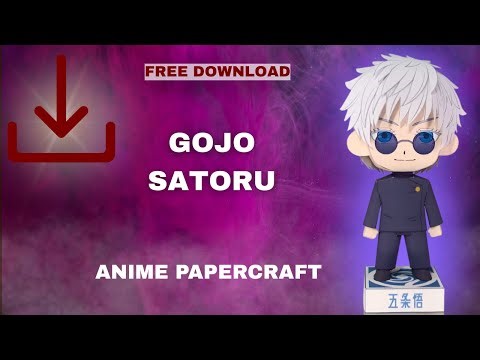 (Free PDF Available) | How To Make Gojo Satoru Paper Model in 5 MINUTES 50 SECONDS | Jujutsu Kaisen