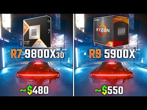 RYZEN 7 9800X3D vs RYZEN 9 5900X | Test in 6 Games