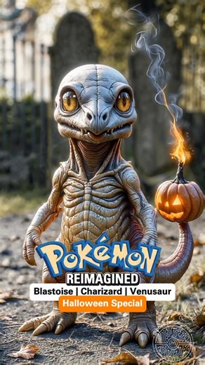 💀 Charmander… is that you? 💀 Kanto starters are back, with a Halloween twist! 🎃 Who would you choose if you could only pick one? #halloween #pokemon #fyp #evolution #charmander #squirtle | Poké Reimagined