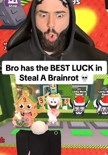 Unbelievable Luck in Steal A Brainrot Gameplay