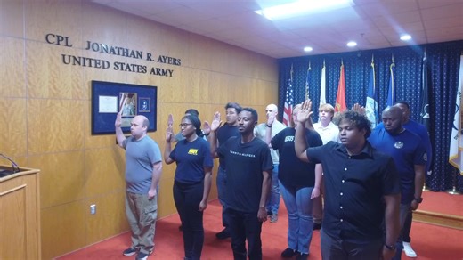Enlistment ceremony January 12, 2026. | Atlanta MEPS, 10th Battalion, US Military Entrance Processing Command