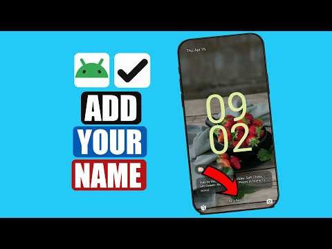 How to Write Name on Lock Screen (2026) | Set Owner Info on Android Lock Screen
