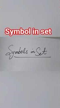 used symbol in set #shortvideo #set #symbols