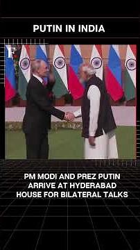#FirstpostNews: PM Modi Welcomes President Putin at Hyderabad House for Bilateral Talks | N18G