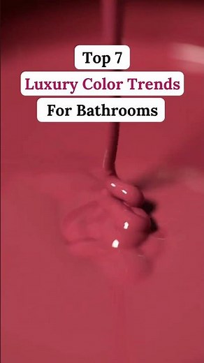 This bathroom color TREND is everywhere right now #colors #bathroom