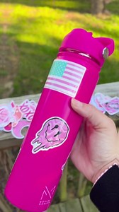 Cute Water Bottle with Straw – 22 oz Preppy Water Bottle for School Girls – Includes Cute Preppy Stickers – Leak Proof & Insulated Stainless Steel