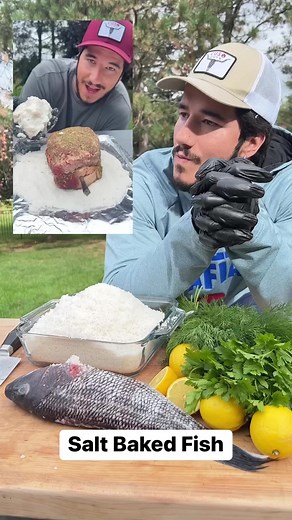 Salt Baked Fish 🧂🐟 #saltbaked #saltlife #salty #fishrecipe #seafoodlover #seafood #grillingseason #bbqlife #foodexperiment #cookingoutside #grillinglife | Chef Cuso