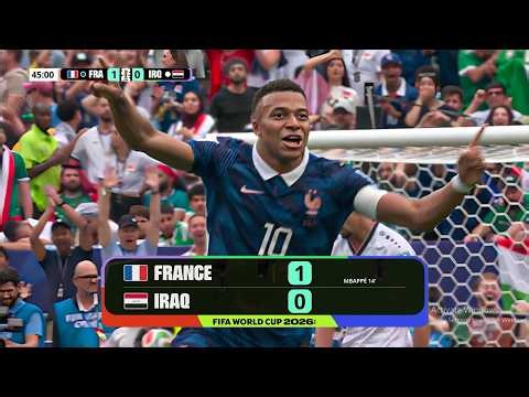 France vs Iraq 1-0 Highlights | France Irak 1-0 les temps forts | Coupe du Monde 2026 | Mbappé Goal