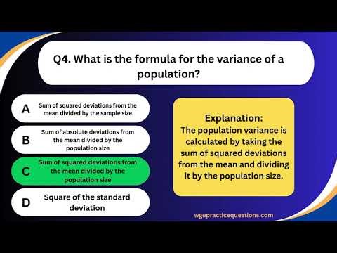 C955 Applied Probability and Statistics Practice Questions