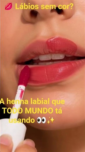 A henna labial que viralizou! 😱💋 Resultado REAL no final!