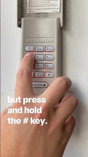 WOW! Reset Your LiftMaster PIN in 10 Seconds! #DIY #DoItYourself #EasyDIY #GarageDoor #GarageDoors