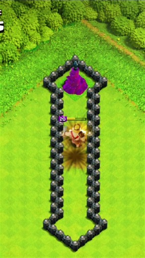 Barbarian King vs Wizard Tower & Hidden Bomb 👑💥 | TH8 Clash of Clans | Younus YT Gaming | COC Shorts