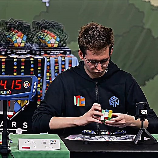 Rubik’s Cube European Championship 2024 Finals | Tymon Kolasiński 1st 🥇 #rubikscube #viral #shorts