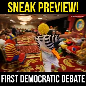 We just got an EXCLUSIVE sneak preview of the first Democratic Presidential Debate! | FreedomWorks